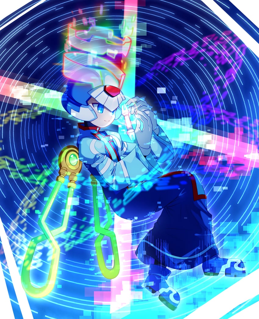 x and cyber elf x (mega man and 1 more) drawn by miru_san
