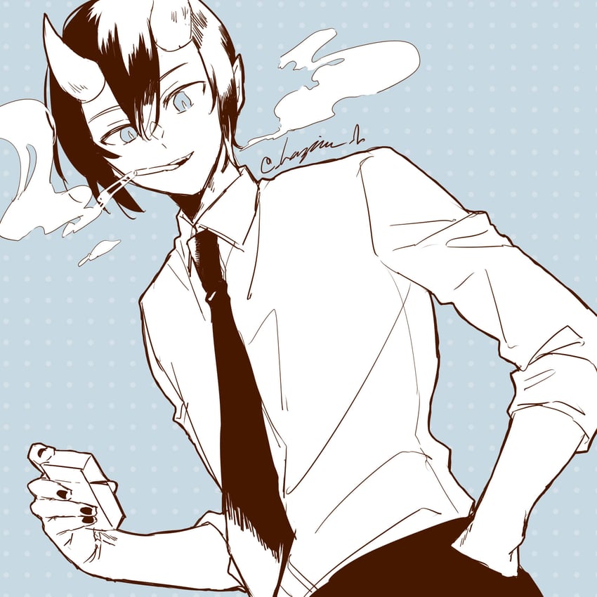ifrit djinn eito (mairimashita! iruma-kun) drawn by hajime_(sakuraofsunset)