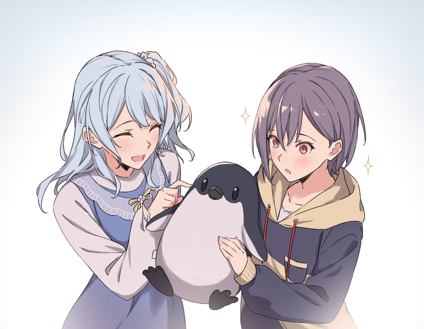 takamatsu tomori and matsubara kanon (bang dream! and 1 more) drawn by kanade_(kanade_3344)