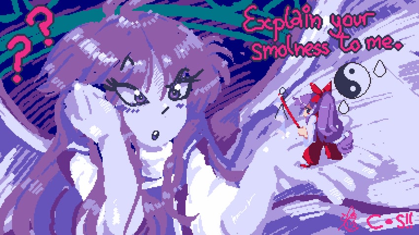 hakurei reimu and sariel (touhou) drawn by comet_summoner98