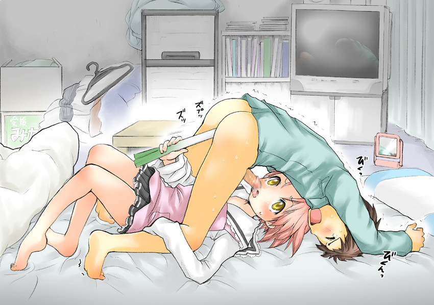 kogami akira and shiraishi minoru (lucky star) drawn by ubizo