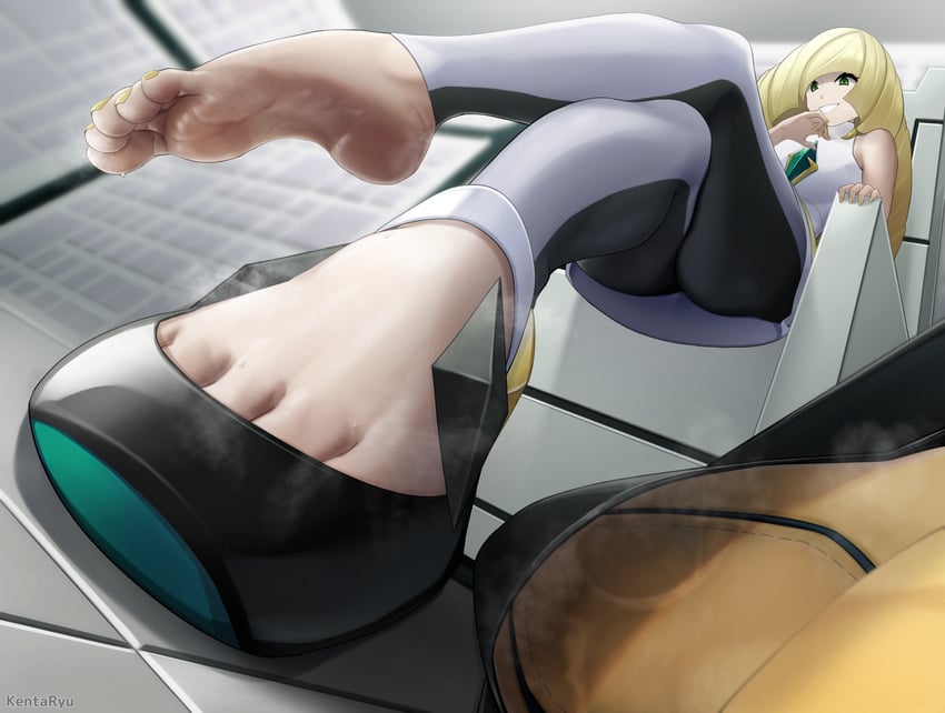 lusamine (pokemon and 1 more) drawn by kentaryu