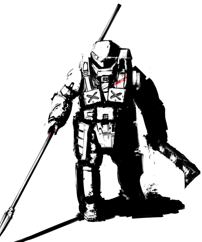 sidonia no kishi and 2 more drawn by sate