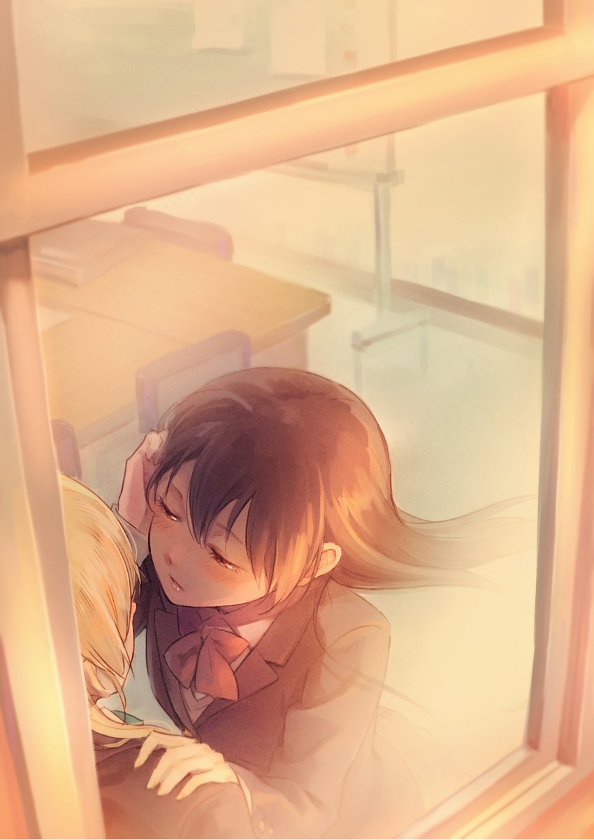 sonoda umi and ayase eli (love live! and 1 more) drawn by yukiiti