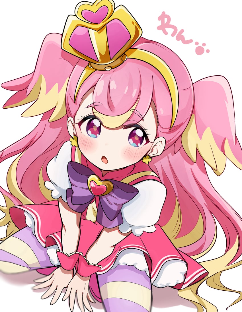 inukai komugi and cure wonderful (precure and 1 more) drawn by unagi_nekoko