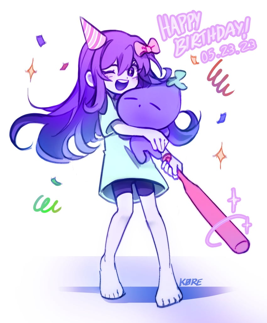 aubrey and mr. plantegg (omori) drawn by k0re_drawings