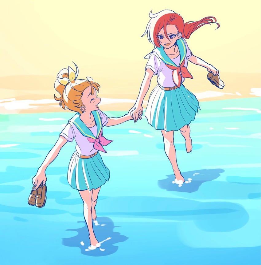 natsuumi manatsu and takizawa asuka (precure and 1 more) drawn by yuzu_sato
