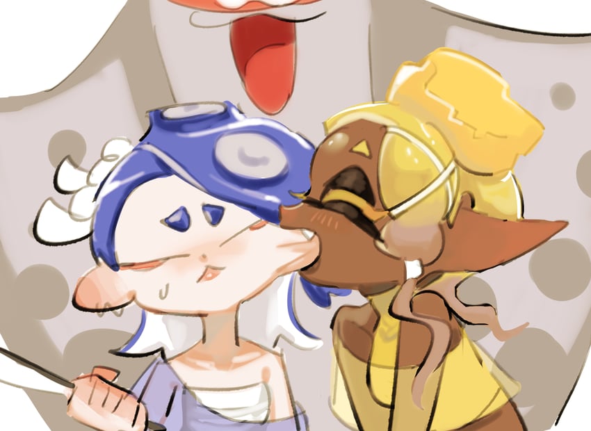 shiver, frye, and big man (splatoon and 1 more) drawn by mainichi_yamucha