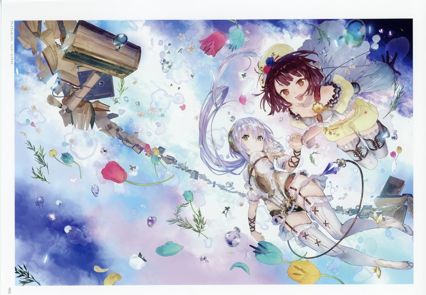 sophie neuenmuller and plachta (atelier and 1 more) drawn by noco_(adamas) and yuugen