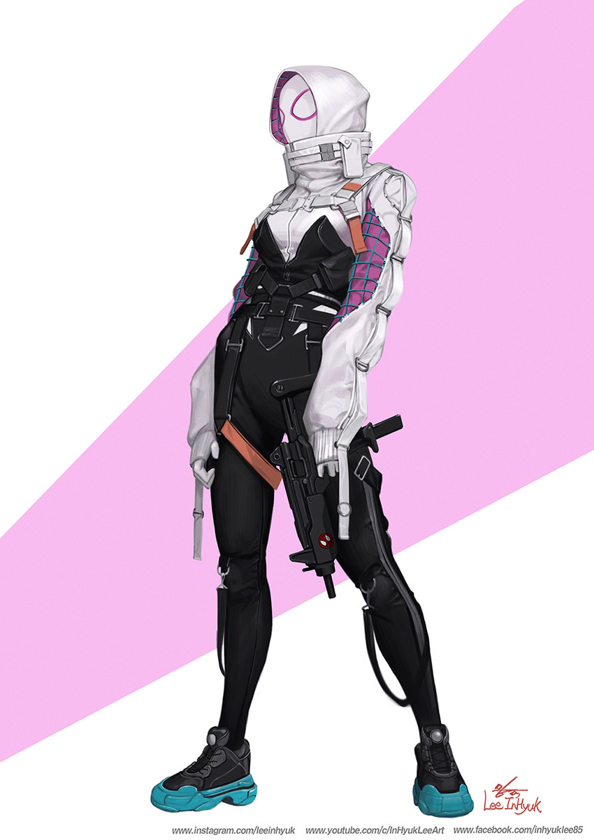 spider-gwen (marvel and 3 more) drawn by in-hyuk_lee