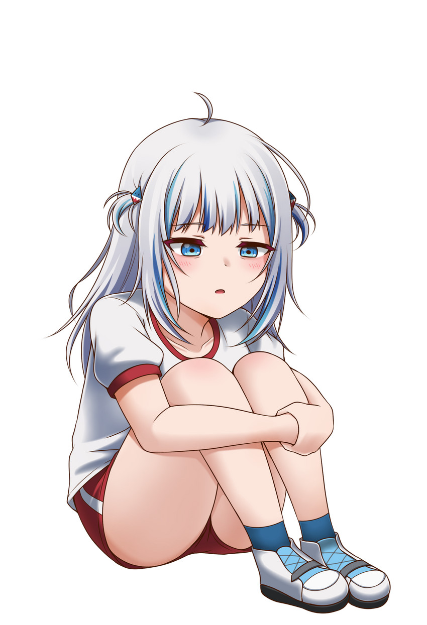 gawr gura (hololive and 2 more) drawn by jan_azure