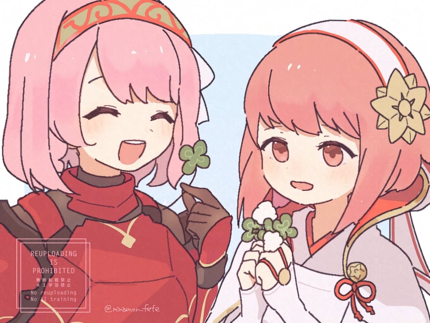 sakura and lapis (fire emblem and 2 more) drawn by sorane_amus
