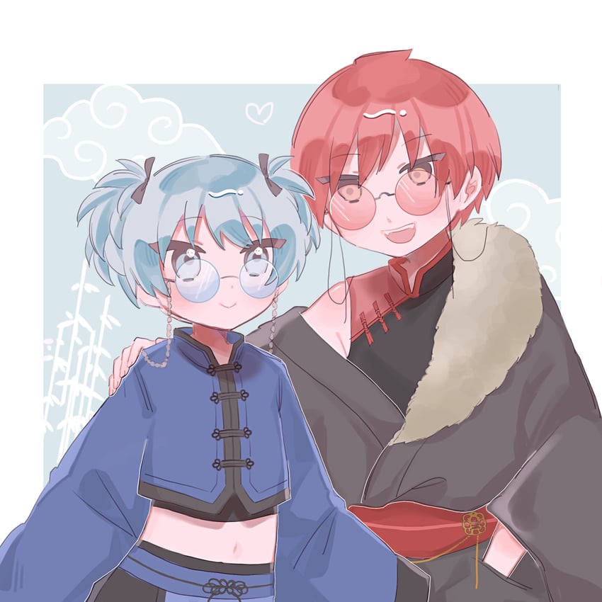 shiota nagisa and akabane karma (ansatsu kyoushitsu) drawn by onigiri_o02