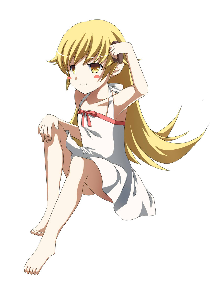 oshino shinobu (monogatari and 1 more) drawn by aburai_yui