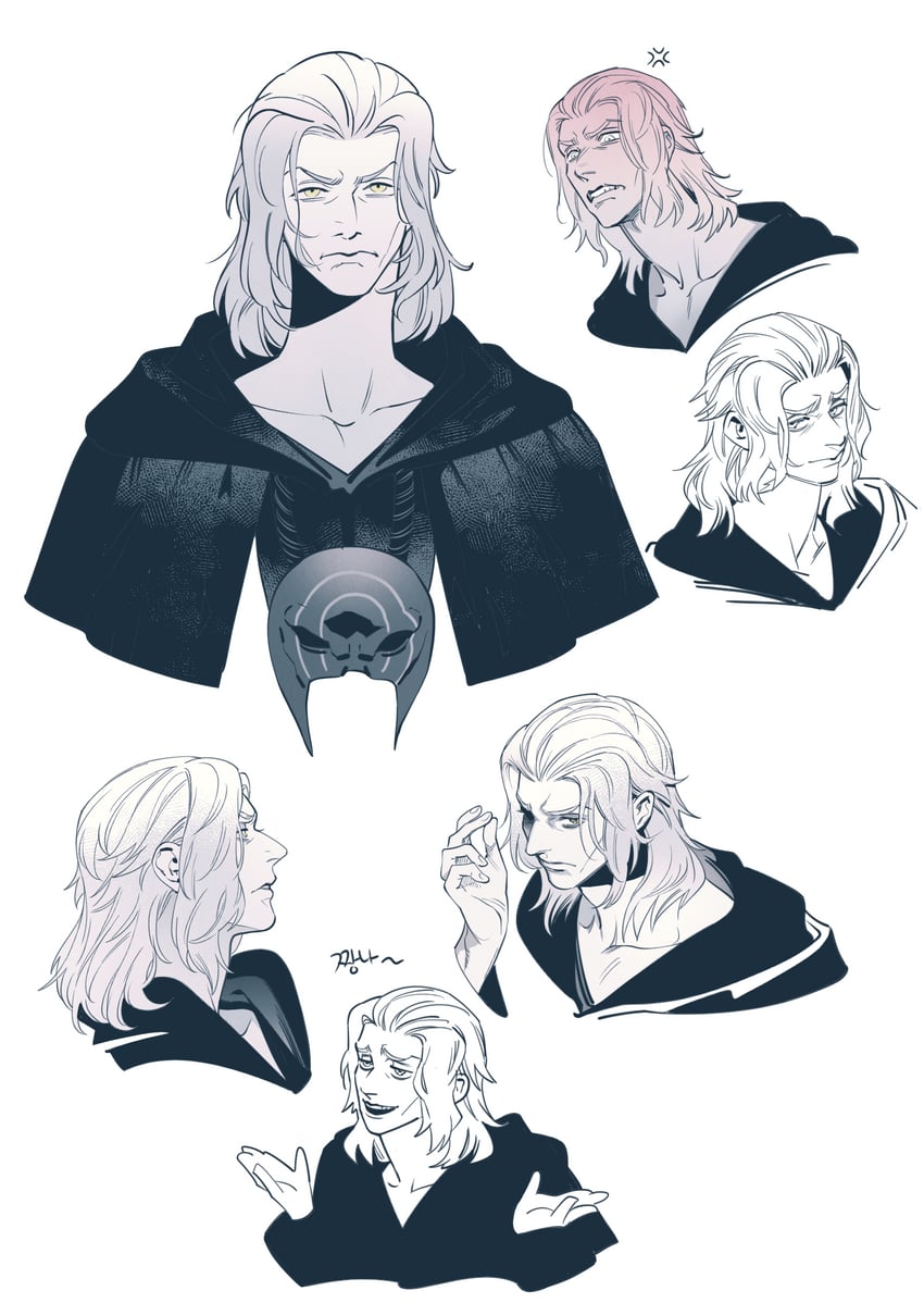 emet-selch (final fantasy and 1 more) drawn by 5altybitter5