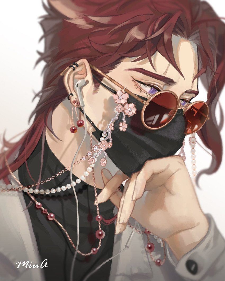 kakyoin noriaki (jojo no kimyou na bouken and 1 more) drawn by akira_yoru
