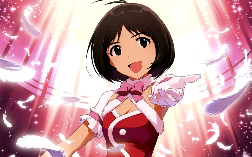 hidaka ai (idolmaster and 1 more) drawn by annindoufu_(oicon)