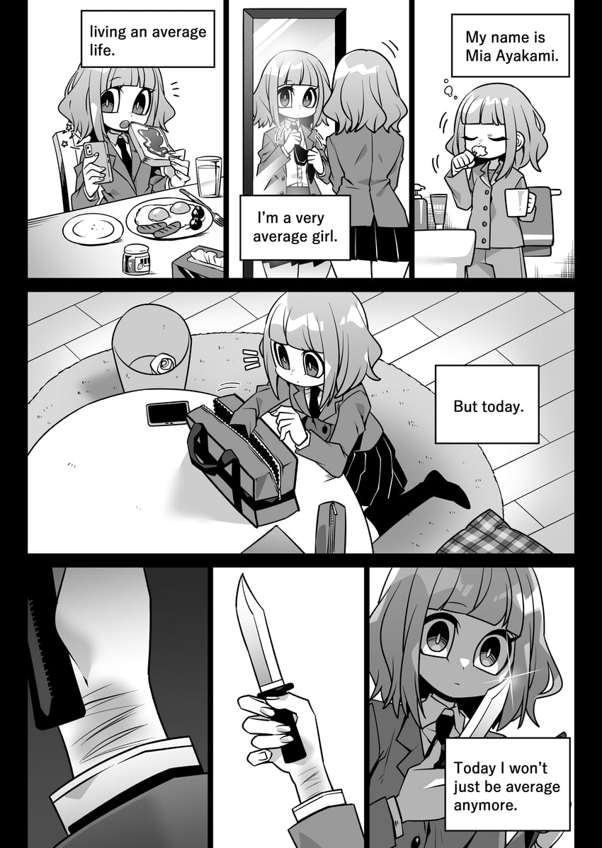 ayakami mia (original and 1 more) drawn by senmu_(0107)