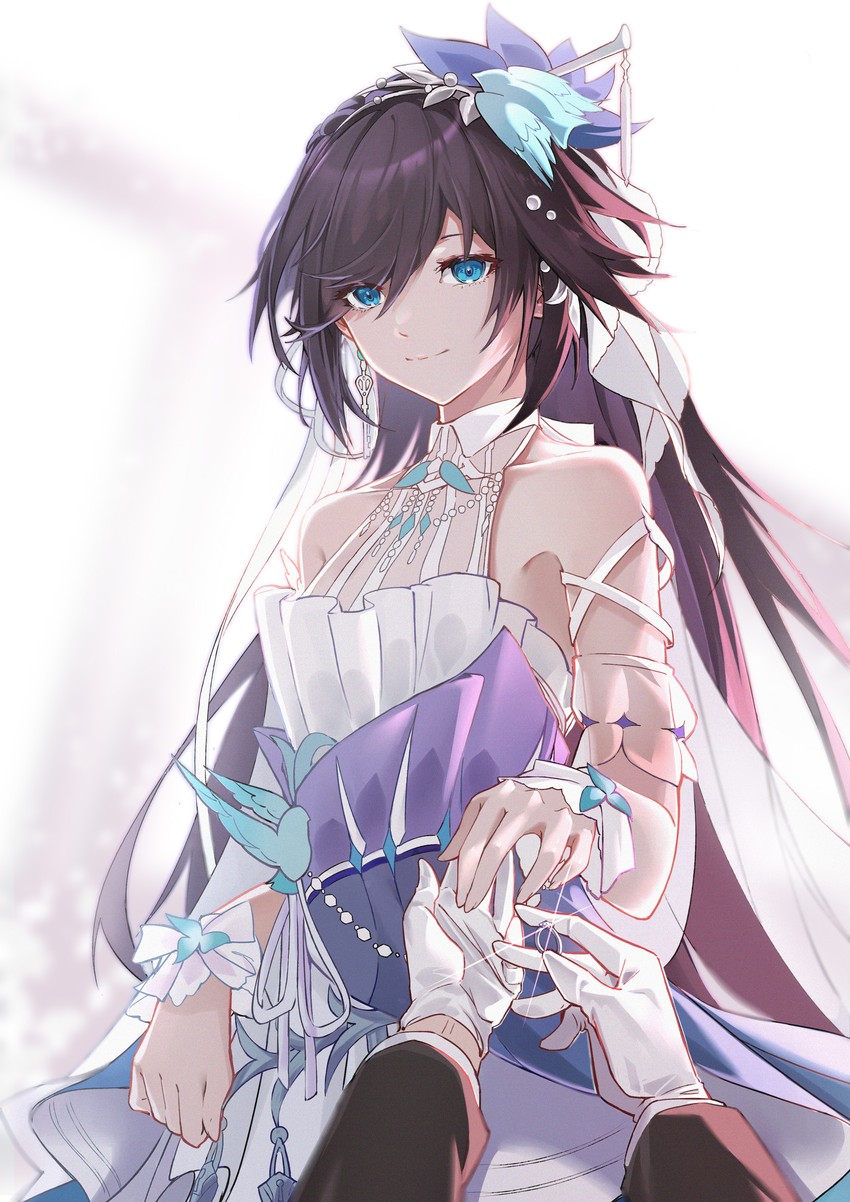 fu hua (honkai and 1 more) drawn by faaallen