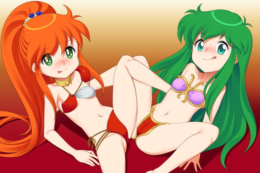 ayanokouji rem and caron (dream hunter rem and 2 more) drawn by fugetsu_taku