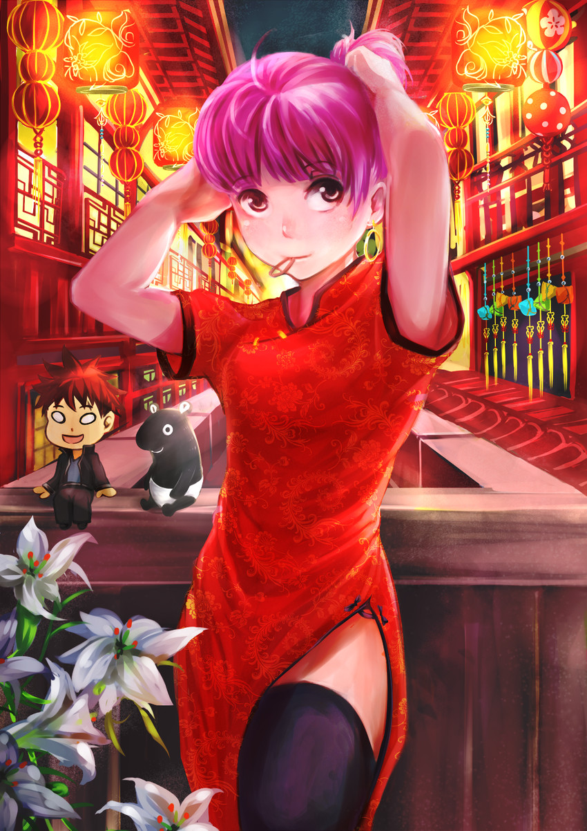 yukihira souma and arato hisako (shokugeki no souma) drawn by yougenko
