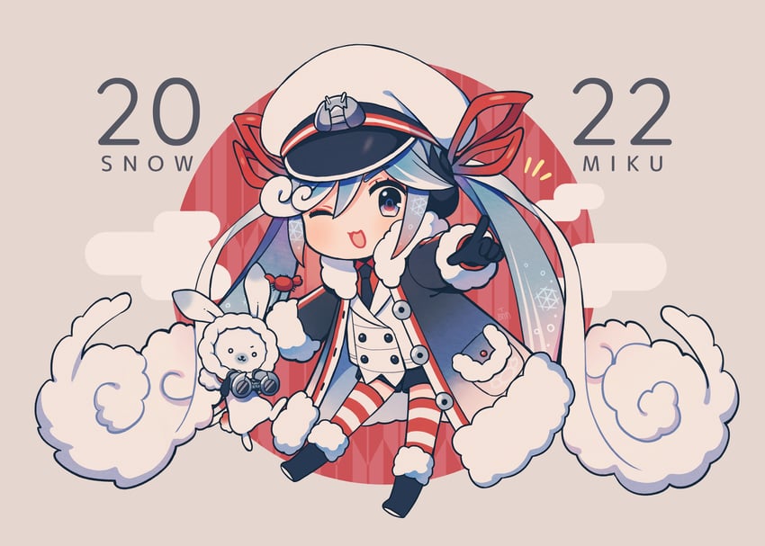 hatsune miku, yuki miku, and rabbit yukine (vocaloid) drawn by amagi_hana