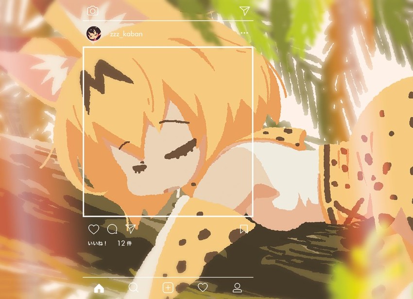serval and kaban (kemono friends and 1 more) drawn by maikata