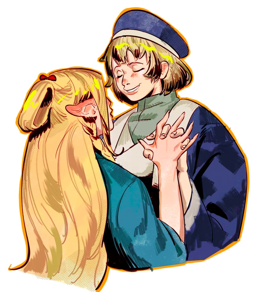 marcille donato and falin touden (dungeon meshi) drawn by mikeyyangel0