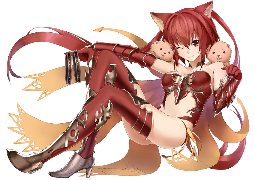 cerberus, mimi, and coco (granblue fantasy and 1 more) drawn by aizawa_masaya