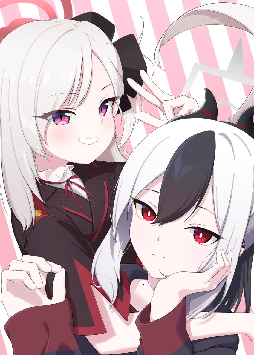 kayoko and mutsuki (blue archive) drawn by afro_(afrodite_ja)