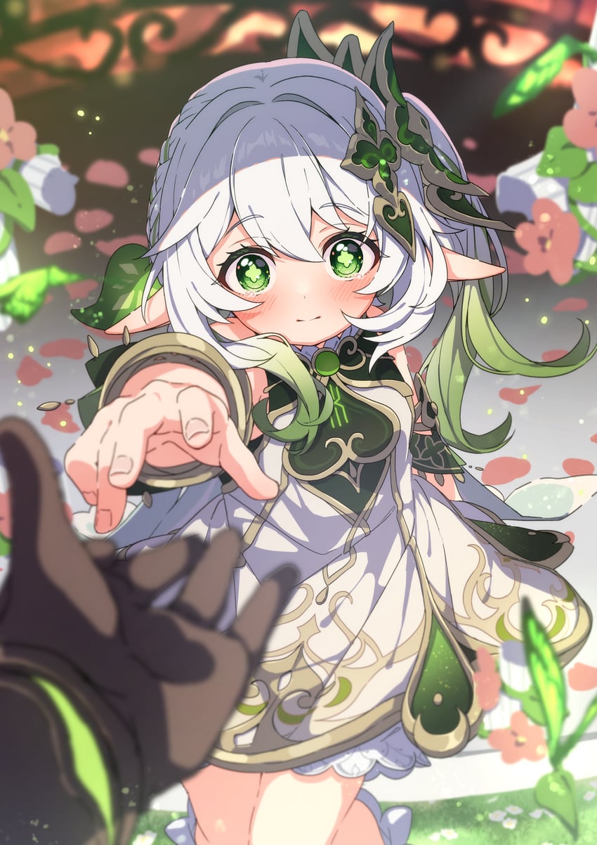 aether and nahida (genshin impact) drawn by kotori_inaka
