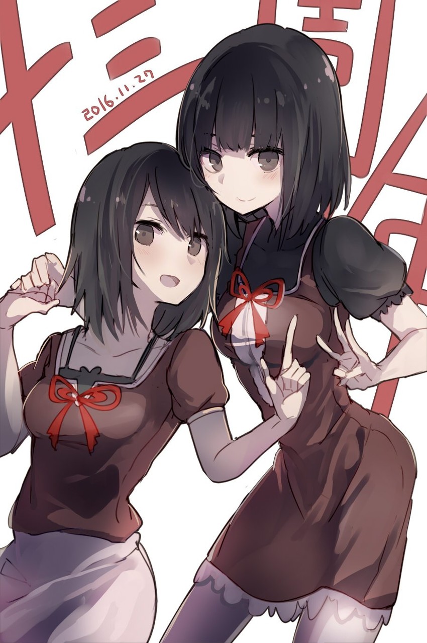 amakura mio and amakura mayu (fatal frame and 1 more) drawn by tare_(tonikaku_magaru)