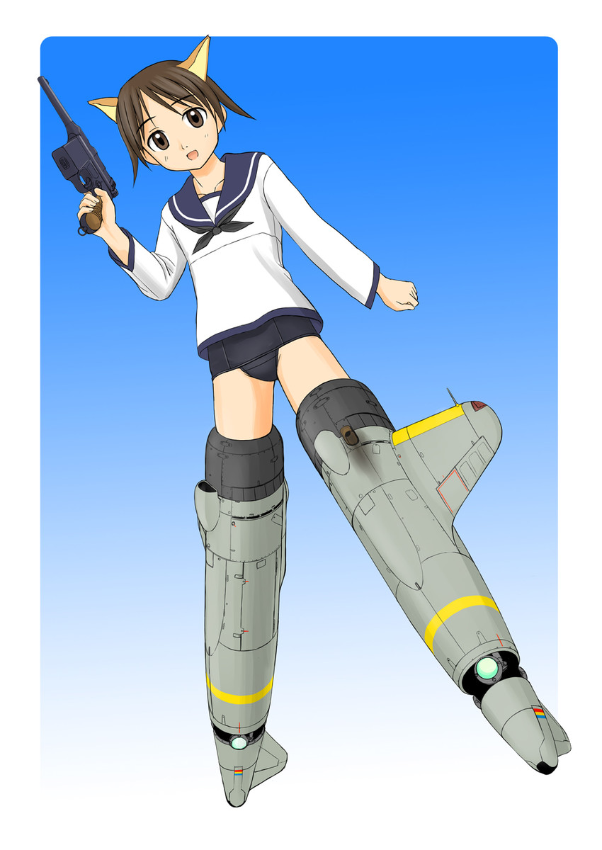 miyafuji yoshika (world witches series and 1 more) drawn by takafumi