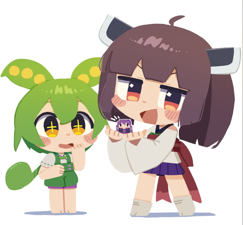 yuzuki yukari, touhoku kiritan, and zundamon (vocaloid and 2 more) drawn by konohoshi