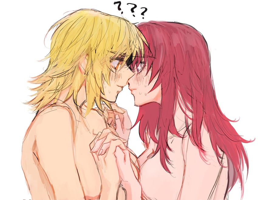 cagalli yula athha and meyrin hawke (gundam and 3 more) drawn by she_(morianosu)