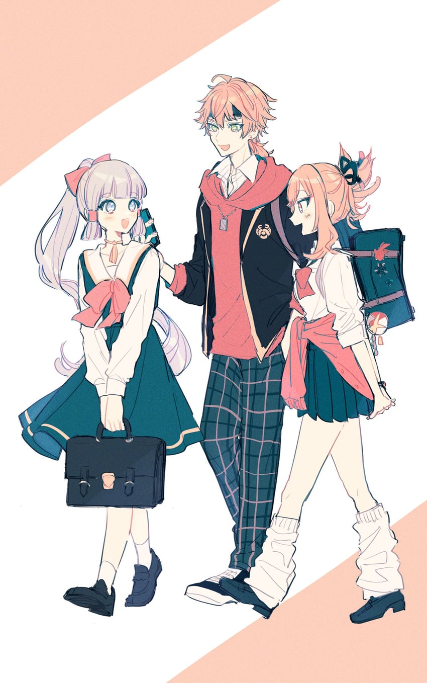 kamisato ayaka, yoimiya, and thoma (genshin impact and 1 more) drawn by tamaya_yoi