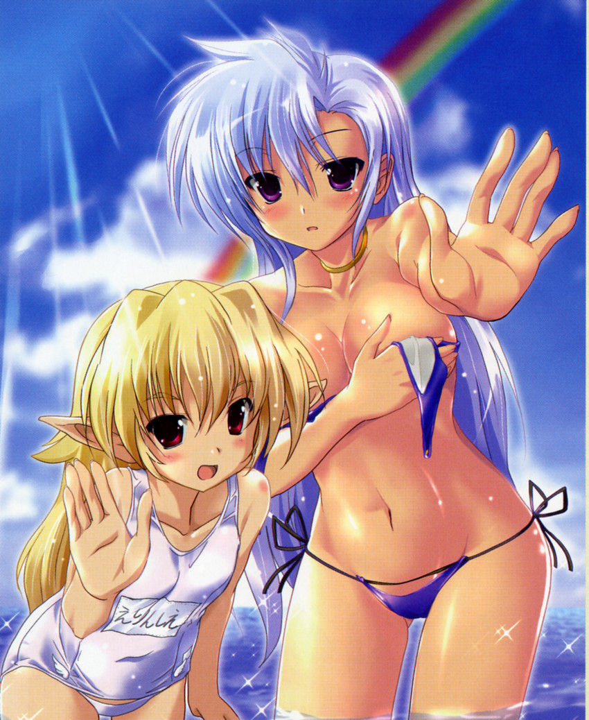 elincie yerthrop and cal ruslan (shirogane no cal to soukuu no joou and 1 more) drawn by komatsu_eiji