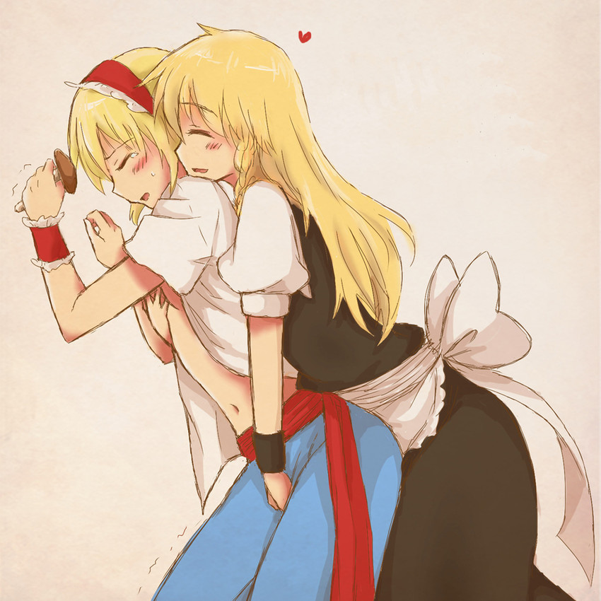 kirisame marisa and alice margatroid (touhou) drawn by hiroya_masaharu