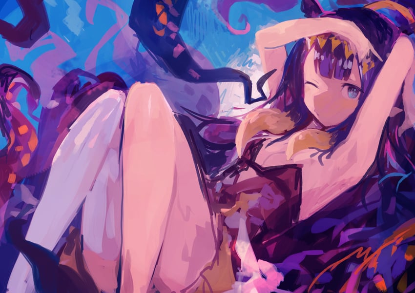 ninomae ina'nis (hololive and 1 more) drawn by kaamin_(mariarose753)