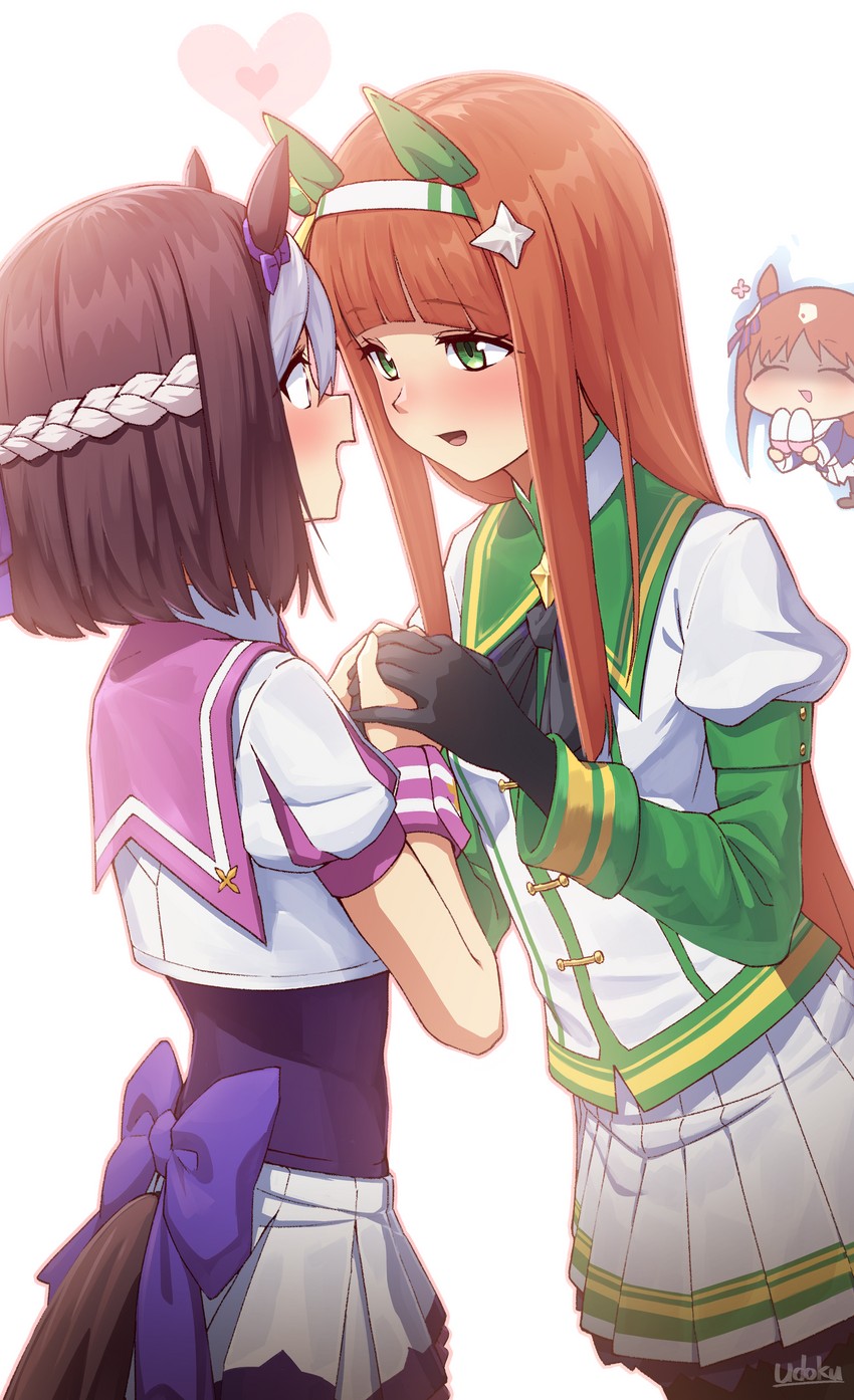 silence suzuka, special week, and grass wonder (umamusume) drawn by u-doku