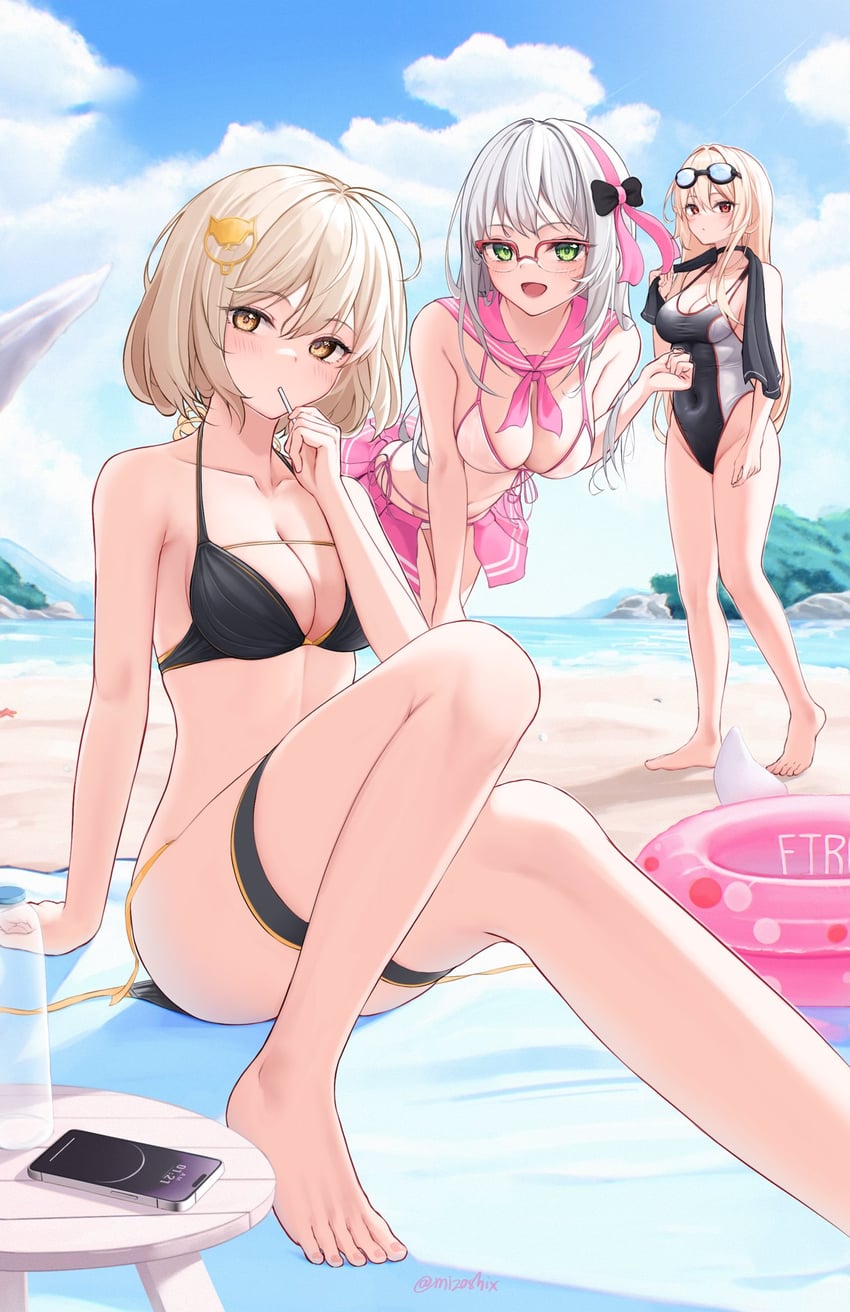anis, rapi, and neon (goddess of victory: nikke) drawn by mizoshi-x