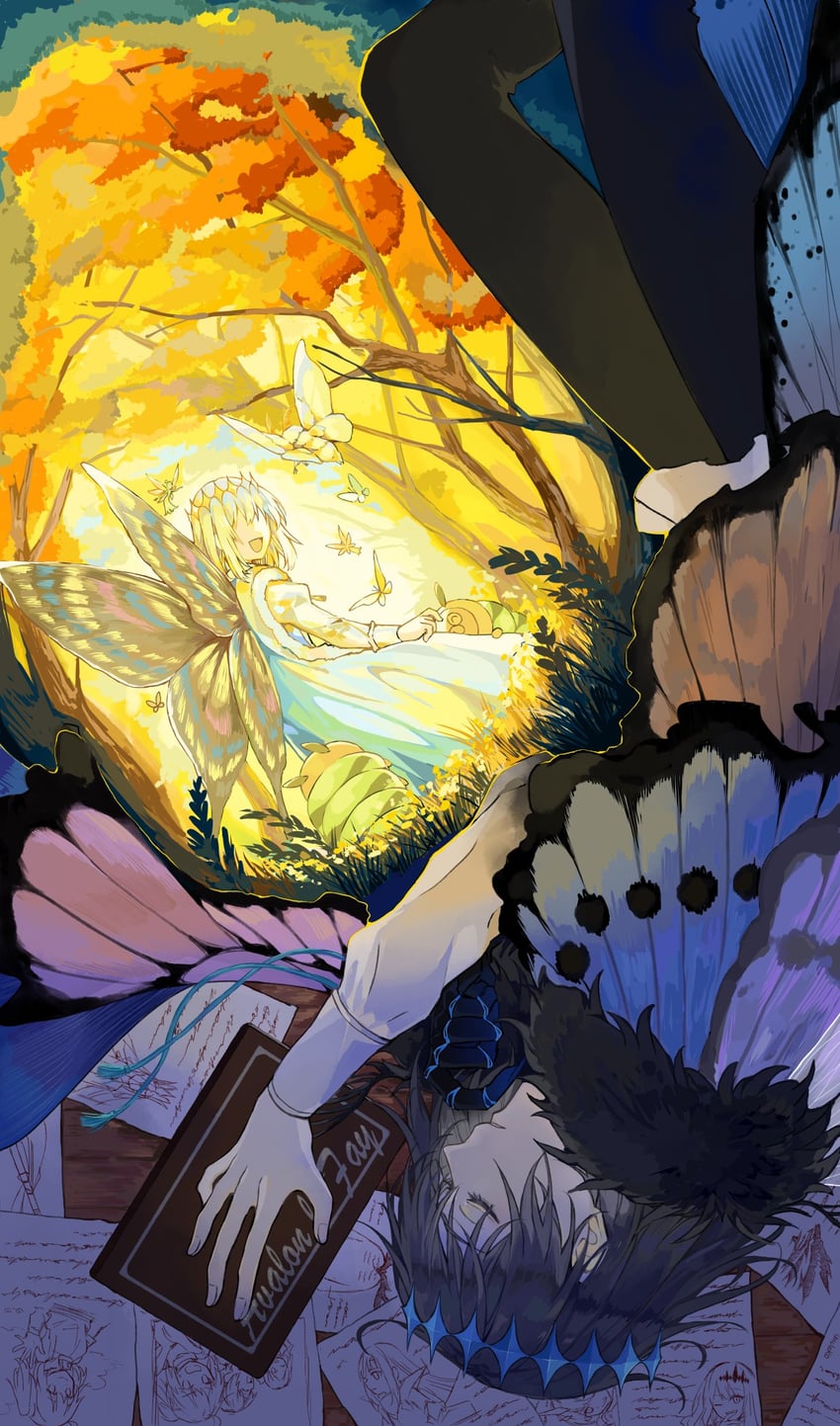 artoria pendragon, fujimaru ritsuka, baobhan sith, artoria caster, oberon, and 3 more (fate and 1 more) drawn by uncleko5