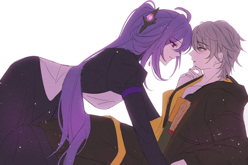 trailblazer, acheron, and caelus (honkai and 1 more) drawn by esticss
