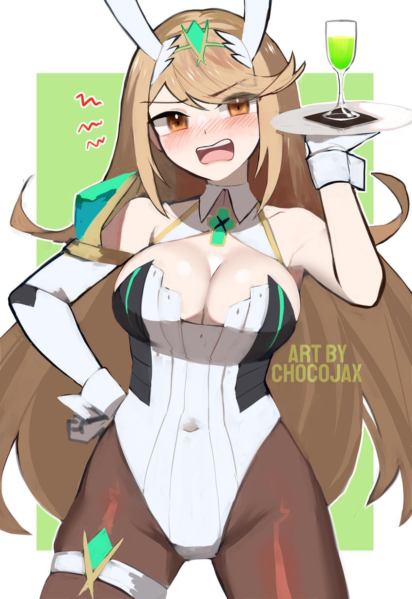 mythra (xenoblade chronicles and 1 more) drawn by chocojax