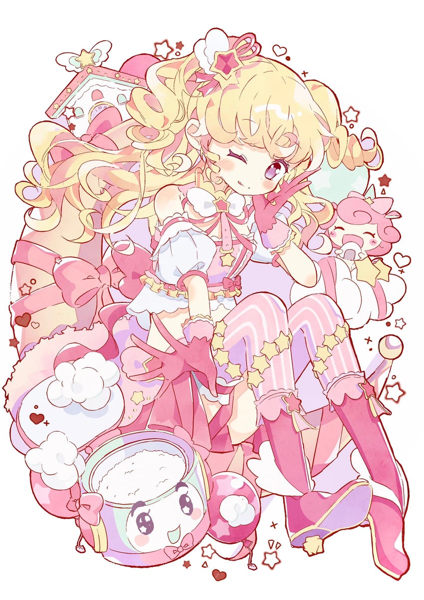 yumekawa yui, takki, and punicorn (pretty series and 2 more) drawn by ranirani
