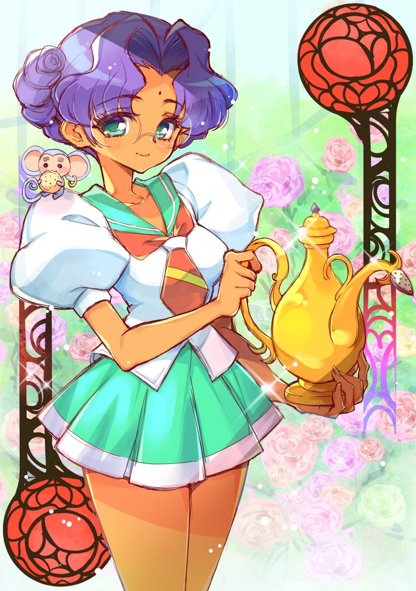 himemiya anthy and chu chu (shoujo kakumei utena) drawn by mimishiky