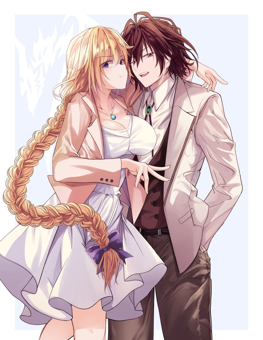 jeanne d'arc and sieg (fate and 1 more) drawn by xingjinmeijian