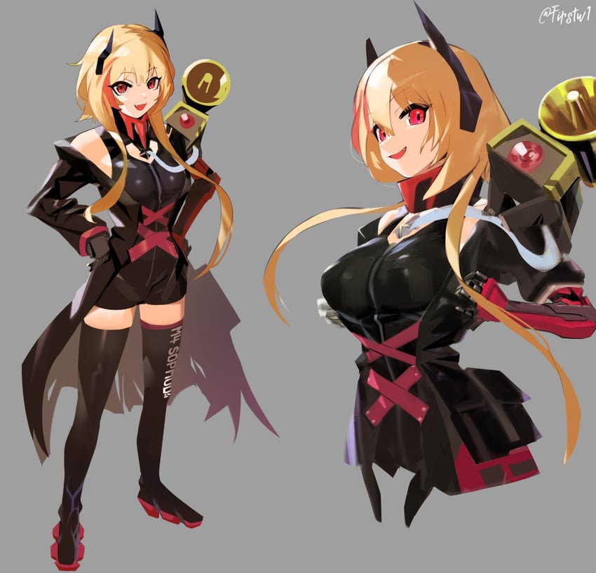 m4 sopmod ii and banana (girls' frontline) drawn by firstw1