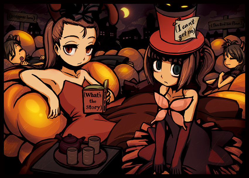 minase iori, takatsuki yayoi, futami mami, and futami ami (idolmaster and 1 more) drawn by riyo_(lyomsnpmp)