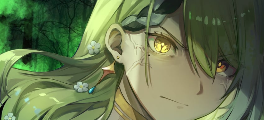 ceres fauna (hololive and 1 more) drawn by rakku_(rkrmz0n)